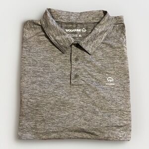 Wolverine Shirt Performance Polo Men's XL Gray Short Sleeve Chest 52/53"